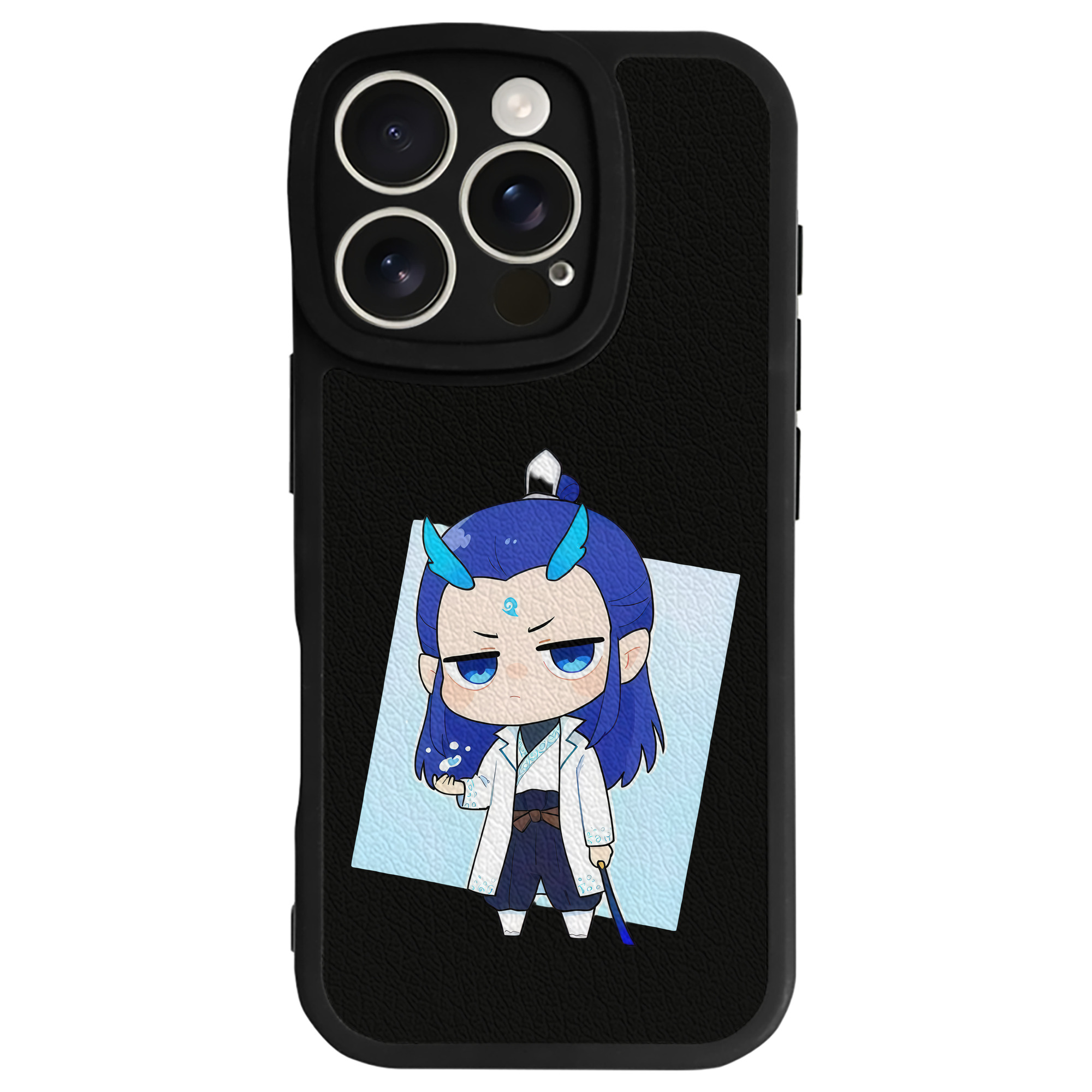（画像用） Ne Zha 2 ナタ 魔童の大暴れ 【iPhone 16シリーズ対応】シリコンスマホケース（レザー調） 材質：シリコン